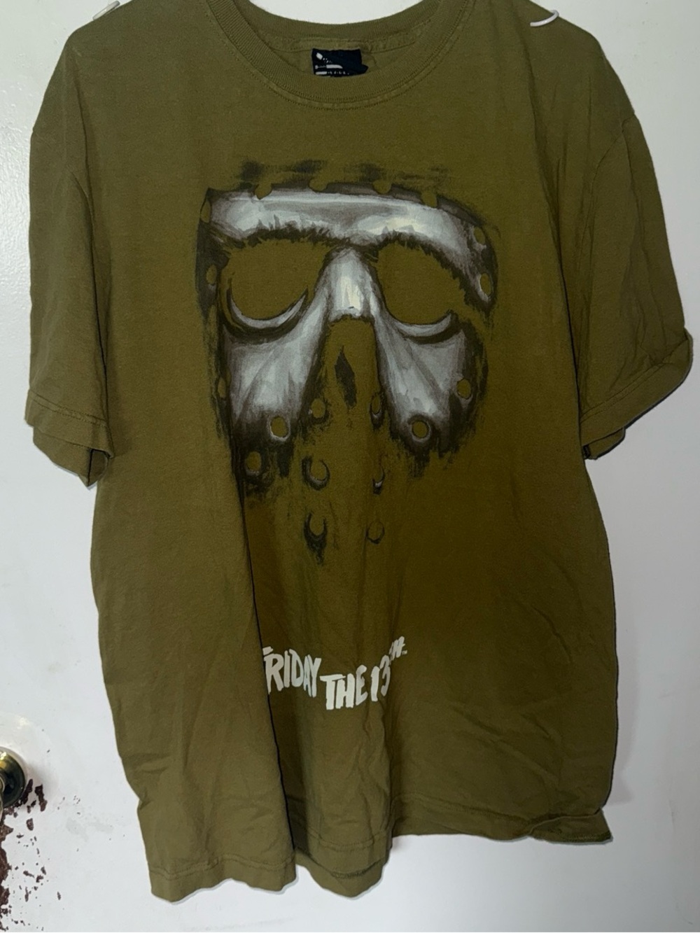 DUMBGOOD olive Green Graphic Tee - Friday the 13th